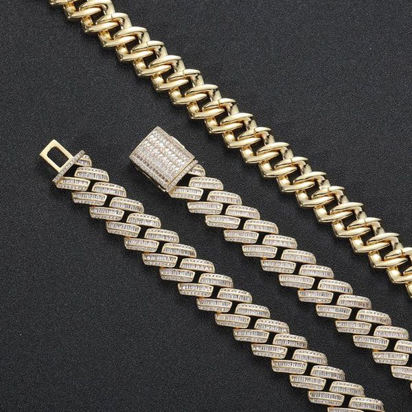 chains 15mm wide hip hop bling out 3a+ cz stone solid cuban miami link chain necklace for men rapper jewelry gift gold sivler color, Silver
chains 15mm wide hip hop bling out 3a+ cz stone solid cuban miami link chain necklace for men rapper jewelry gift gold sivler color, Silver