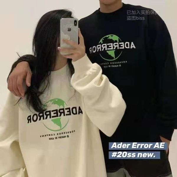 men's hoodies & sweatshirts south korea ader error earth embroidery round neck healthy cloth loose couple pullover solid color hoodie, Black
men's hoodies & sweatshirts south korea ader error earth embroidery round neck healthy cloth loose couple pullover solid color hoodie, Black