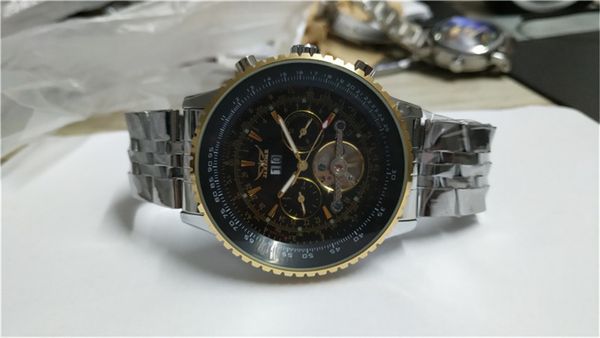 jaragar new style watches mechanical movement mens wrist watch metal band jr03-2, Slivery;brown
jaragar new style watches mechanical movement mens wrist watch metal band jr03-2, Slivery;brown