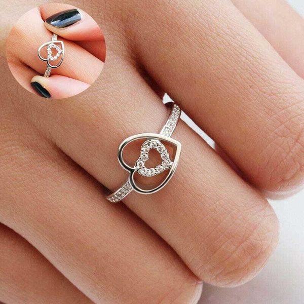 wedding rings fashion women engagement ring white romantic size 6-10, Slivery;golden
wedding rings fashion women engagement ring white romantic size 6-10, Slivery;golden