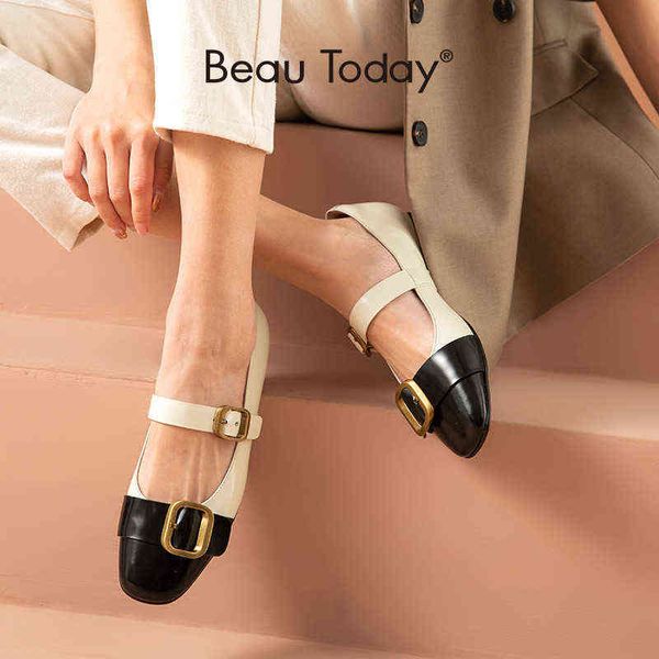 women's mary janes shoes cow leather square toe cap and double buckle flat bottom short style 2 9, Black
women's mary janes shoes cow leather square toe cap and double buckle flat bottom short style 2 9, Black