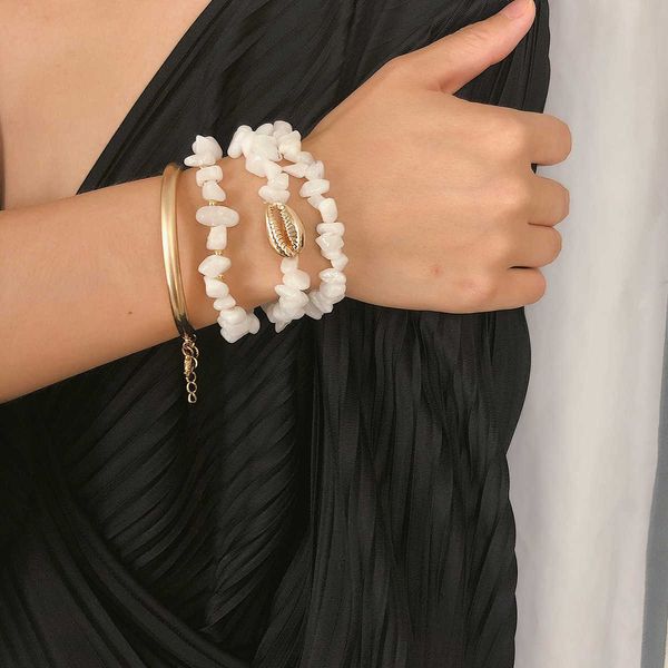 jewelry personality suit hand decoration simple pine stone shell elbow bracelet female, Silver
jewelry personality suit hand decoration simple pine stone shell elbow bracelet female, Silver