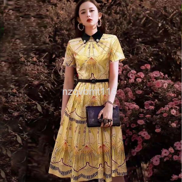 casual dresses gulinaza star same summer women's dress lapel short sleeve positioning court printed medium length skirt with belt, Black;gray
casual dresses gulinaza star same summer women's dress lapel short sleeve positioning court printed medium length skirt with belt, Black;gray