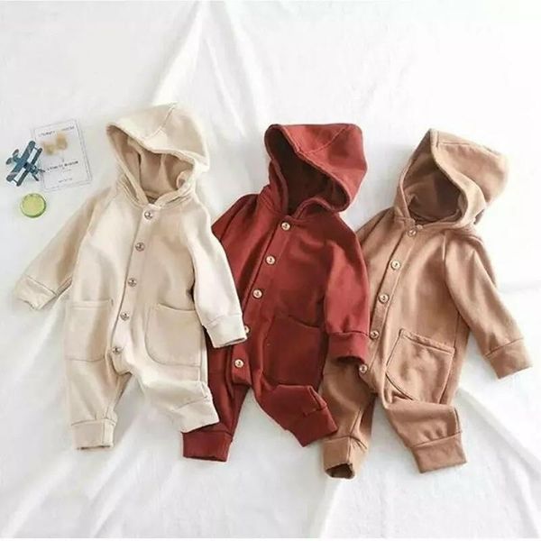 clothing sets 2021 baby spring autumn born infant boy girls kid solid long sleeve hooded button pockets romper winter warm, White
clothing sets 2021 baby spring autumn born infant boy girls kid solid long sleeve hooded button pockets romper winter warm, White