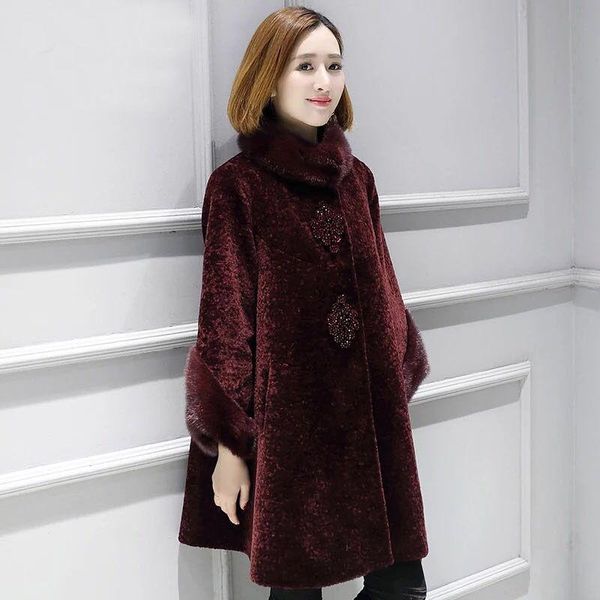 chenille coat women's 2021 new winter middle-aged middle-aged women dress fleece haining fur jacket mid-length, Black
chenille coat women's 2021 new winter middle-aged middle-aged women dress fleece haining fur jacket mid-length, Black