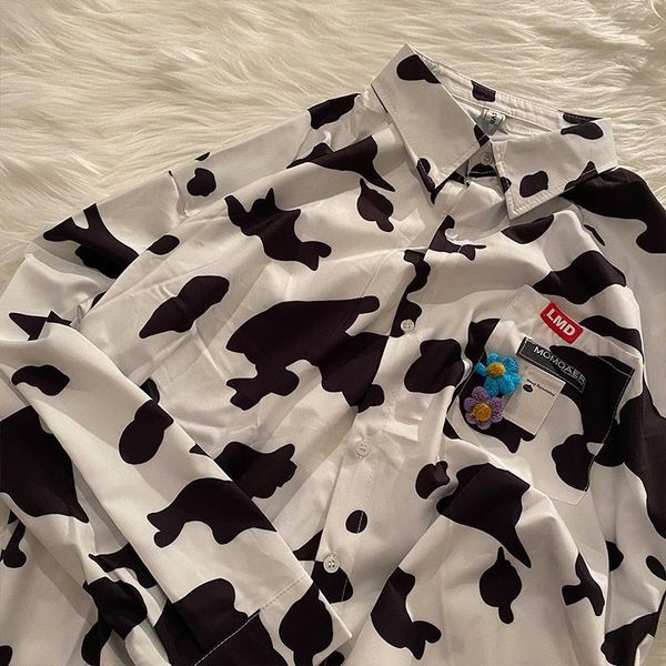 Women's Blouses & Shirts Clothes Cow Full Body Printing Streetwear Vintage Loose Tee Womens Tops And Long Sleeve Style Shirt, White
Women's Blouses & Shirts Clothes Cow Full Body Printing Streetwear Vintage Loose Tee Womens Tops And Long Sleeve Style Shirt, White