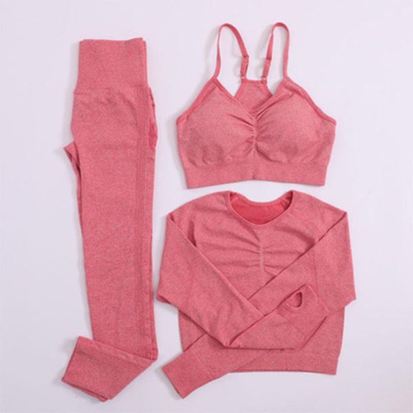 yoga outfits leggings sport women fitness woman tshirts tracksuit sports bras 3pcs seamless gym set exercise clothing for clothes 2021, White;red
yoga outfits leggings sport women fitness woman tshirts tracksuit sports bras 3pcs seamless gym set exercise clothing for clothes 2021, White;red