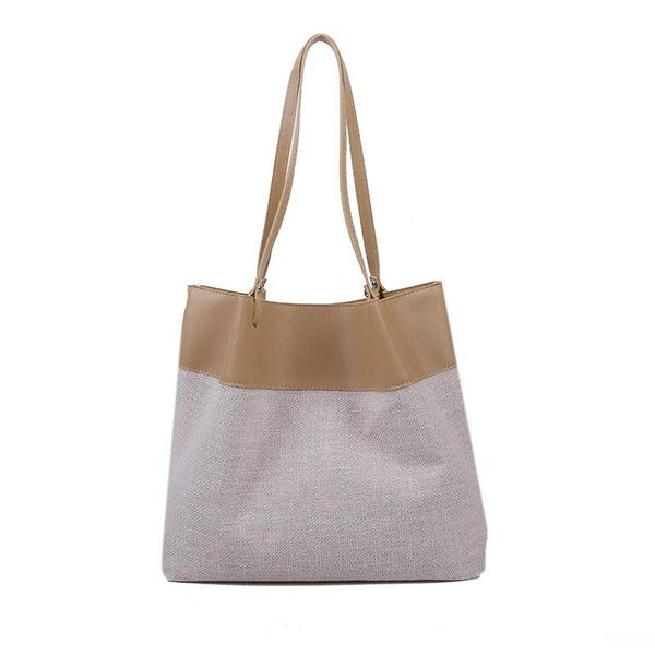 totes 2021 female bag stitching canvas handbag wild casual large capacity shoulder lady
totes 2021 female bag stitching canvas handbag wild casual large capacity shoulder lady