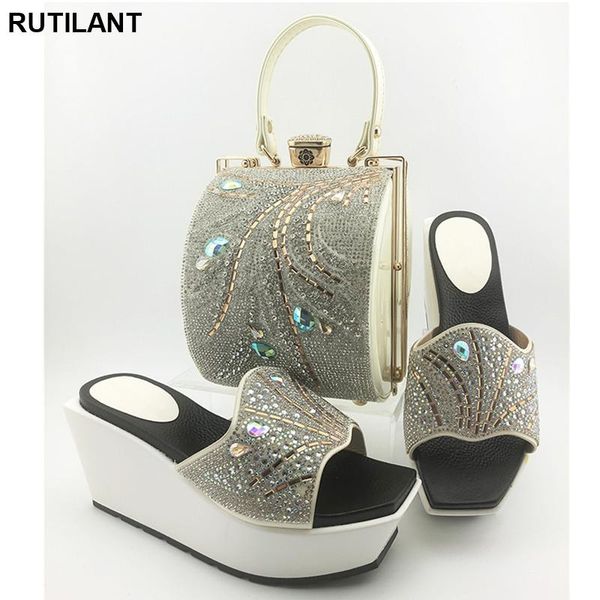 dress shoes italian and bag to match with set decorated rhinestone nigerian women wedding slip on pumps, Black
dress shoes italian and bag to match with set decorated rhinestone nigerian women wedding slip on pumps, Black