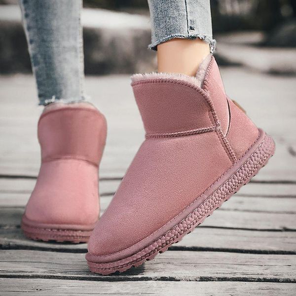 boots flat snow women suede leather slip on warm non-slip short plush velvet winter black pink designer luxury female booties
boots flat snow women suede leather slip on warm non-slip short plush velvet winter black pink designer luxury female booties