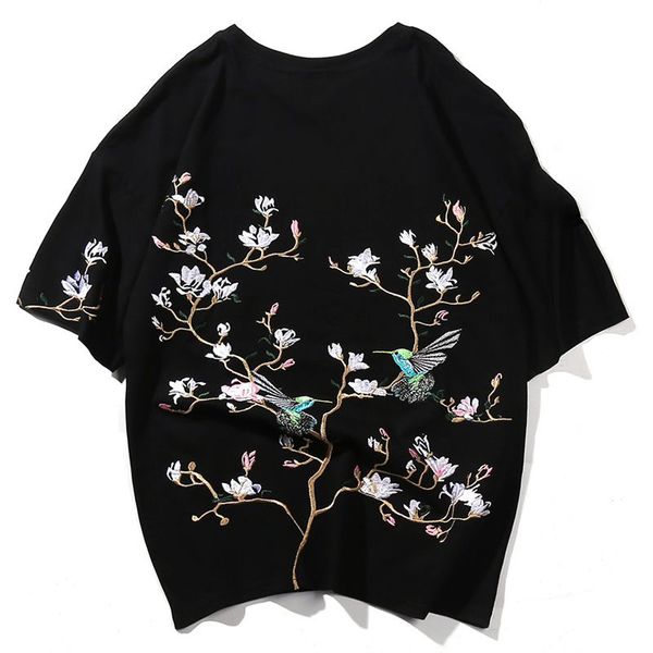 embroidered japan hummingbird flower men t shirt summer hip hop streetwear clothing t-shirts short tshirt man, Black
embroidered japan hummingbird flower men t shirt summer hip hop streetwear clothing t-shirts short tshirt man, Black