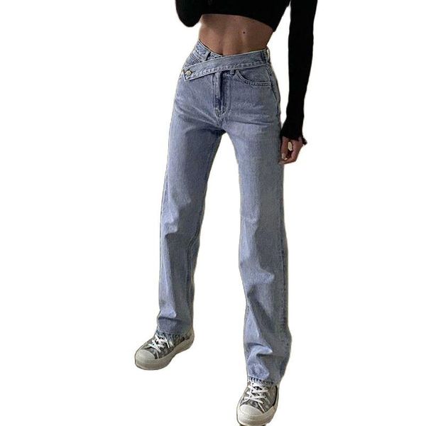 women's jeans streetwear straight solid woman slim fashion pockets long trousers autumn ladies high waist denim pants bottom, Blue
women's jeans streetwear straight solid woman slim fashion pockets long trousers autumn ladies high waist denim pants bottom, Blue