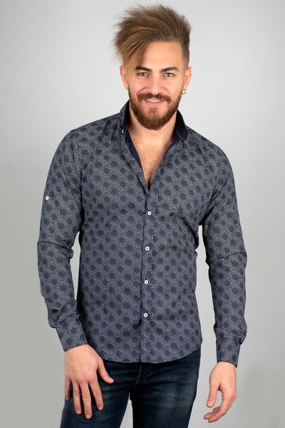 Navy Blue Male Shirt 100 Cotton Slim Fit Speckle Pattern Long Spring Summer Autumn Winter Business 2005108 S2ut, White;black
Navy Blue Male Shirt 100 Cotton Slim Fit Speckle Pattern Long Spring Summer Autumn Winter Business 2005108 S2ut, White;black