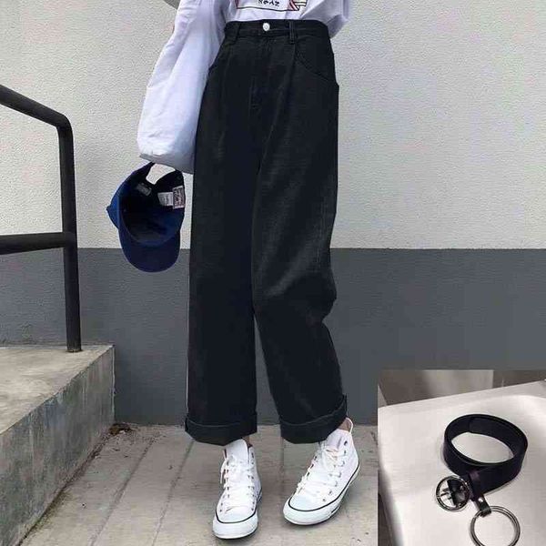 women's jeans black woman loose vintage high waist wide leg for women students casual femme pants vaqueros mujer mlnk, Blue
women's jeans black woman loose vintage high waist wide leg for women students casual femme pants vaqueros mujer mlnk, Blue