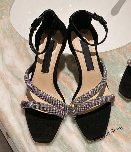 sandals 2021 women elegant pointed toe high heels wedding dress shoes ladies satin crystal ankle strap gladiator, Black
sandals 2021 women elegant pointed toe high heels wedding dress shoes ladies satin crystal ankle strap gladiator, Black