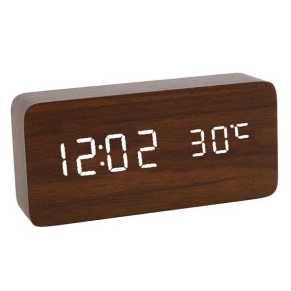 other clocks & accessories rectangular wooden sound control alarm clock desktable digital wood usb/ date display
other clocks & accessories rectangular wooden sound control alarm clock desktable digital wood usb/ date display