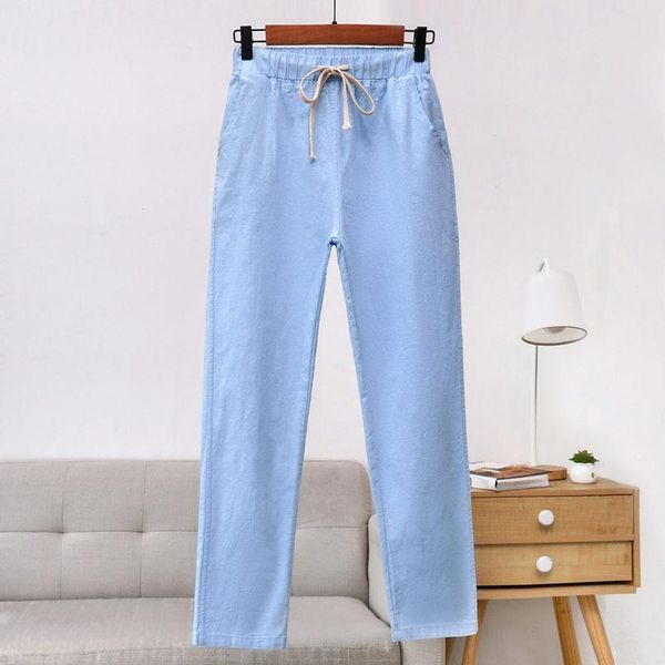 women's pants & capris women cotton linen 2021 spring summer stretch waist loose candy color ladies trousers casual female ankle length, Black;white
women's pants & capris women cotton linen 2021 spring summer stretch waist loose candy color ladies trousers casual female ankle length, Black;white