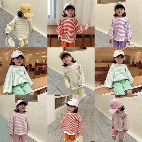 spring baby girls cute outfit children cartoon striped sweatshirt and pants two piece sets, White
spring baby girls cute outfit children cartoon striped sweatshirt and pants two piece sets, White