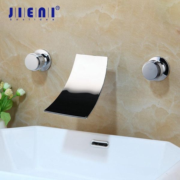 jieni waterfall ceramic double handles bathroom bathtub basin sink mixer tap deck mounted 3 pcs chrome faucet set
jieni waterfall ceramic double handles bathroom bathtub basin sink mixer tap deck mounted 3 pcs chrome faucet set