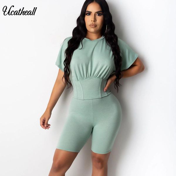 women two piece set summer o-neck t-shirt shorts 2 piece set slim waist two pieces sets casual shorts summer women' suit, Gray
women two piece set summer o-neck t-shirt shorts 2 piece set slim waist two pieces sets casual shorts summer women' suit, Gray