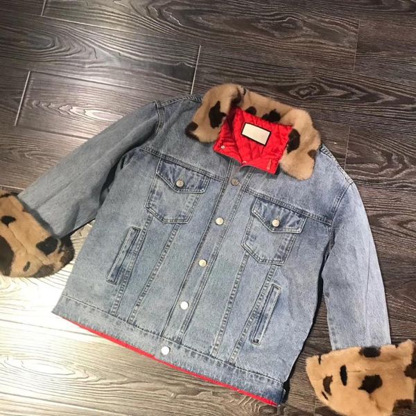 women's fur & faux denim jacket with real mink 2021 fashion winter coat women plus size casual clothes, Black
women's fur & faux denim jacket with real mink 2021 fashion winter coat women plus size casual clothes, Black