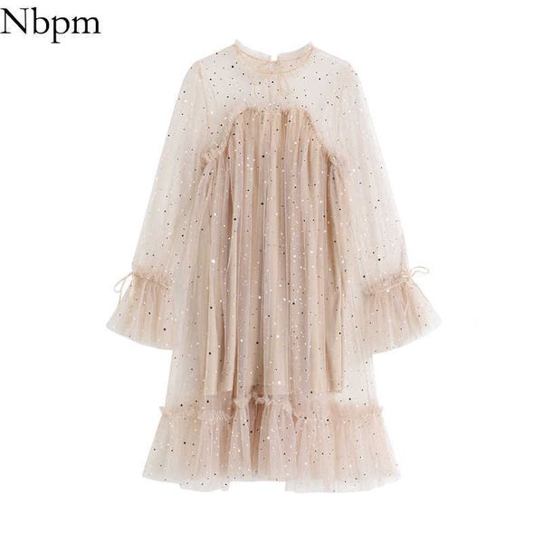 nbpm women fashion with see through butterfly sleeve women's dress tulle design sequined elegant vestidos mujer spring 210529, Black;gray
nbpm women fashion with see through butterfly sleeve women's dress tulle design sequined elegant vestidos mujer spring 210529, Black;gray