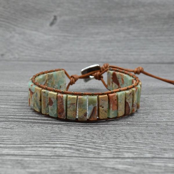 tennis fashion leather wrap bracelet with natural green stone handmade multi-layer bohemia style beaded bracelets jewelry for wholesale, Golden;silver
tennis fashion leather wrap bracelet with natural green stone handmade multi-layer bohemia style beaded bracelets jewelry for wholesale, Golden;silver