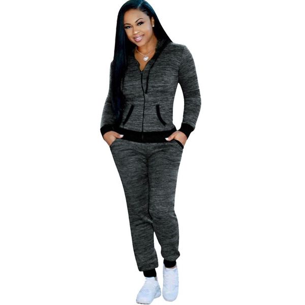 women's tracksuits women two piece set spring autumn zipper long sleeve hoodies sweatshirts and pants pockets casual tracksuit fitness, Gray
women's tracksuits women two piece set spring autumn zipper long sleeve hoodies sweatshirts and pants pockets casual tracksuit fitness, Gray