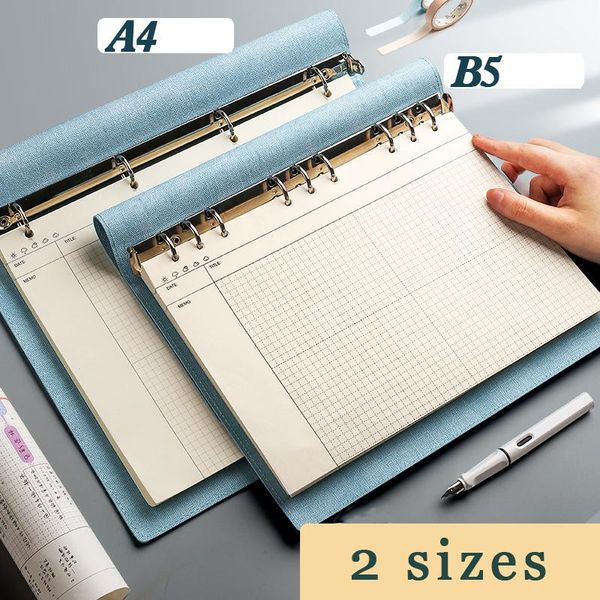 notepads 2021 loose leaf spiral binder notebook grid daily weekly planner a4 b5 soft leather agenda schedule diary journal, Purple;pink
notepads 2021 loose leaf spiral binder notebook grid daily weekly planner a4 b5 soft leather agenda schedule diary journal, Purple;pink