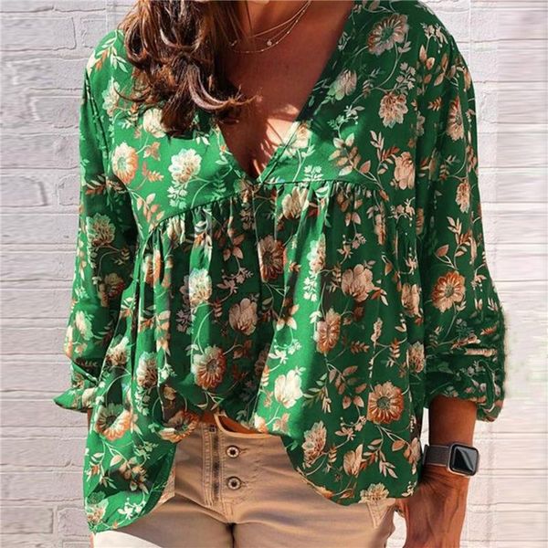 men's casual shirts women's long sleeve autumn spring blouse plus size blusas streetwear ladies v neck floral print, White;black
men's casual shirts women's long sleeve autumn spring blouse plus size blusas streetwear ladies v neck floral print, White;black