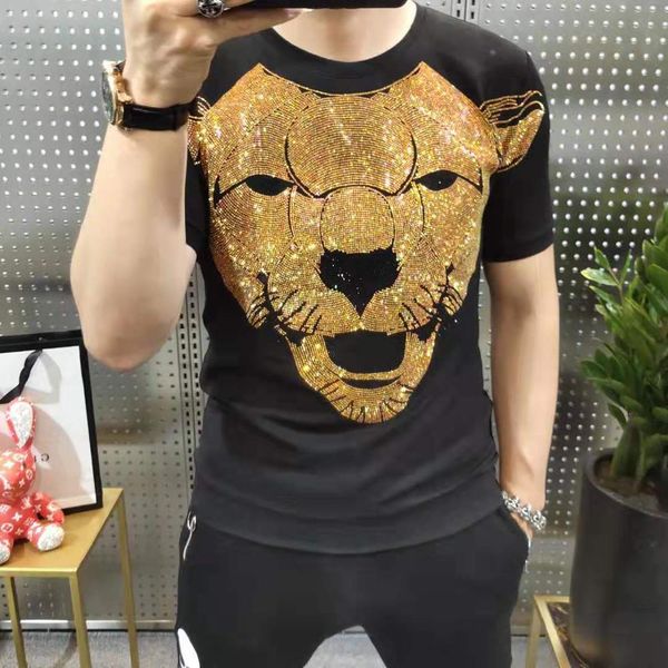 men's hoodies & sweatshirts crew neck slim drilling tiger t-shirt design w7un, Black
men's hoodies & sweatshirts crew neck slim drilling tiger t-shirt design w7un, Black