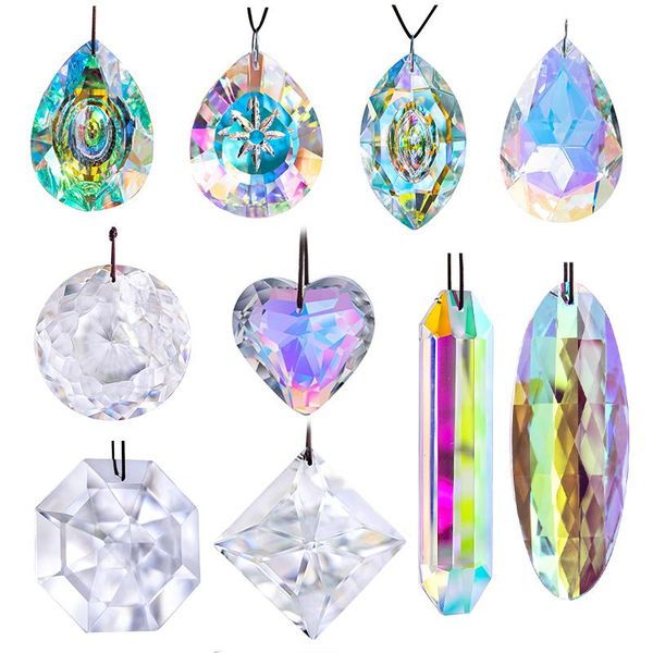 h&d 10 styles crystal prisms suncatcher rainbow maker hanging drops pendant for window ornament chandelier parts diy home decor
h&d 10 styles crystal prisms suncatcher rainbow maker hanging drops pendant for window ornament chandelier parts diy home decor
