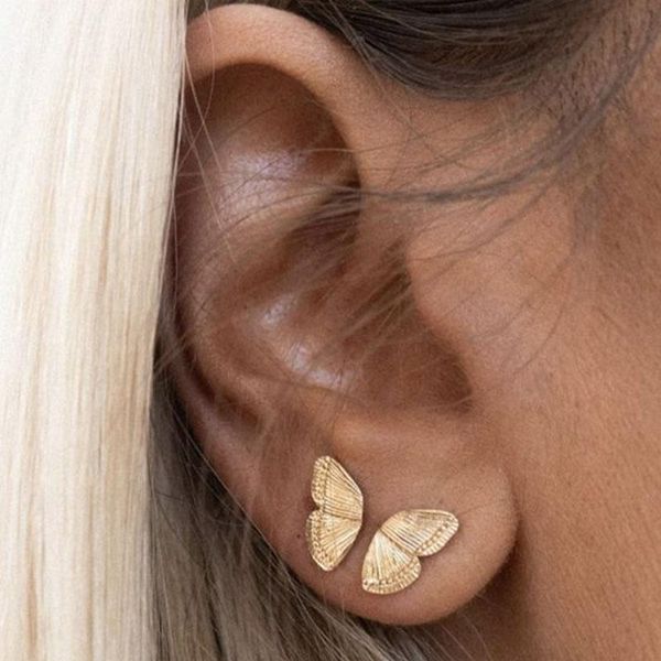 stud original half of butterfly studs earrings for women 2021 vintage gold tone metal charming jewelry, Golden;silver
stud original half of butterfly studs earrings for women 2021 vintage gold tone metal charming jewelry, Golden;silver
