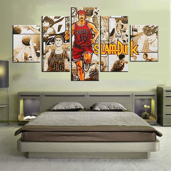 paintings wall art canvas print posters 5 pieces painting animation slam picture home decor for living room modern artwork modular
paintings wall art canvas print posters 5 pieces painting animation slam picture home decor for living room modern artwork modular