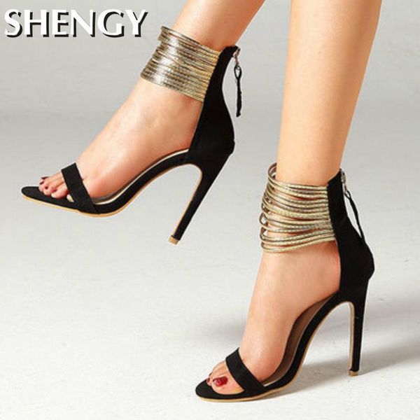 sandals fashion pumps women flock thin high heel peep toe platform metal decoration wedding female ladies shoes, Black
sandals fashion pumps women flock thin high heel peep toe platform metal decoration wedding female ladies shoes, Black