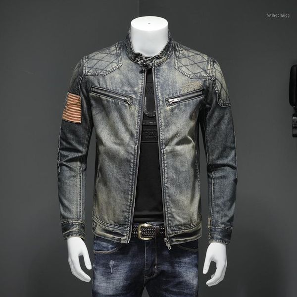 spring autumn arrival boutique vintage cloth denim jacket men men's jackets, Black;brown
spring autumn arrival boutique vintage cloth denim jacket men men's jackets, Black;brown