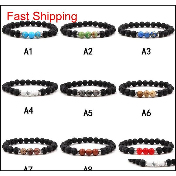 new lava rock stone beads bracelet chakra charm natural stone essential oil diffuser beads chain for women men fashio qylfcl bdehome, Black
new lava rock stone beads bracelet chakra charm natural stone essential oil diffuser beads chain for women men fashio qylfcl bdehome, Black