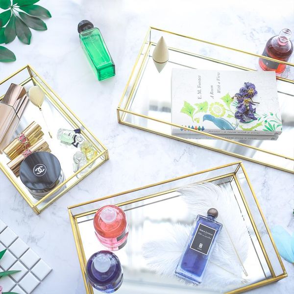 kitchen storage & organization handmade gold tray glass brass trays dessert fruit jewelry plate display for home decor household items
kitchen storage & organization handmade gold tray glass brass trays dessert fruit jewelry plate display for home decor household items