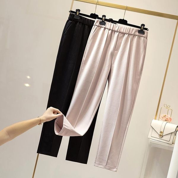 women's pants & capris 2021 thickened wool harun black ankle length loose casual straight suit plus size harajuku 60f, Black;white
women's pants & capris 2021 thickened wool harun black ankle length loose casual straight suit plus size harajuku 60f, Black;white