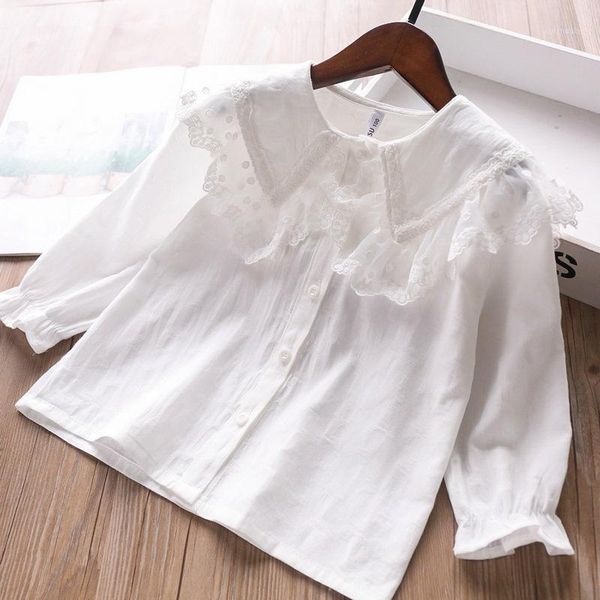 shirts girls shirt with large lapel lace kids white blouse wholesale1, White;black
shirts girls shirt with large lapel lace kids white blouse wholesale1, White;black