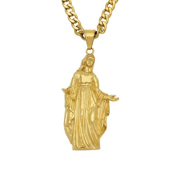 pendant necklaces iced out religious big virgin mary hip hop stainless steel chains for women gift christian jewelry madonna, Silver
pendant necklaces iced out religious big virgin mary hip hop stainless steel chains for women gift christian jewelry madonna, Silver