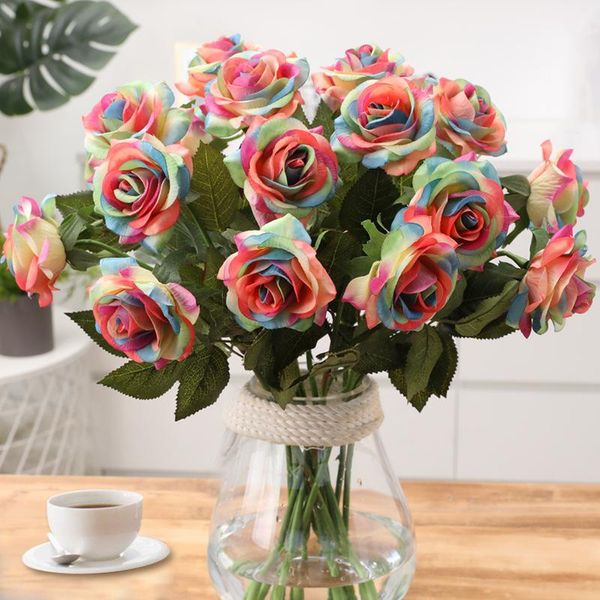 decorative flowers & wreaths single branch artificial rose diy silk fake flower mother's day valentine's gift wedding holding deco
decorative flowers & wreaths single branch artificial rose diy silk fake flower mother's day valentine's gift wedding holding deco