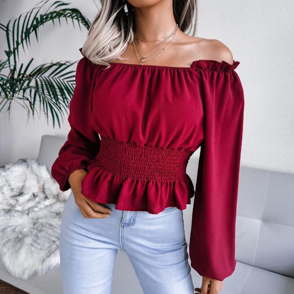 women's blouses & shirts womens blouses office shirt slash-neck flared sleeves ruffle long sleeve female casual elegant plus size, White
women's blouses & shirts womens blouses office shirt slash-neck flared sleeves ruffle long sleeve female casual elegant plus size, White