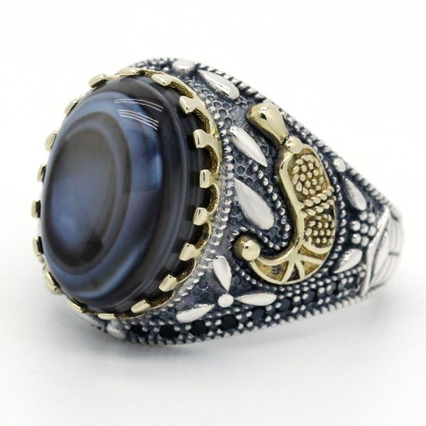 cluster rings 925 sterling silver ring turkish jewelry eyes agate stone transparent black spinel men's high, Golden;silver
cluster rings 925 sterling silver ring turkish jewelry eyes agate stone transparent black spinel men's high, Golden;silver