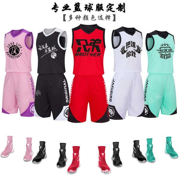 large basketball suit men's printed student jersey sports basketball vest women's training match team uniform trend, Black;white
large basketball suit men's printed student jersey sports basketball vest women's training match team uniform trend, Black;white