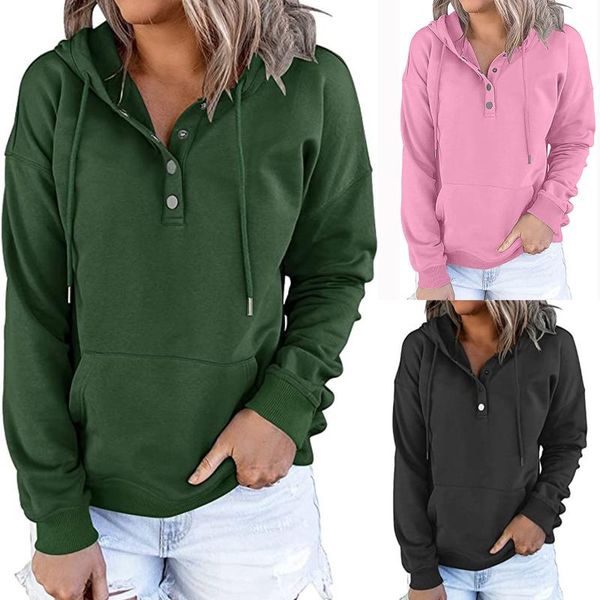 women's hoodies & sweatshirts hoodie aesthetic streetwear women autumn winter casual solid color button drawstring hooded pullover ladi, Black
women's hoodies & sweatshirts hoodie aesthetic streetwear women autumn winter casual solid color button drawstring hooded pullover ladi, Black