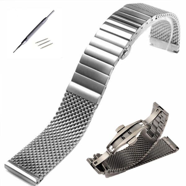 watch bands 18 20 22 24 mm black silver iw stainless steel time walker watchband mesh bracelet strap replacement wrist milan band, Black;brown
watch bands 18 20 22 24 mm black silver iw stainless steel time walker watchband mesh bracelet strap replacement wrist milan band, Black;brown