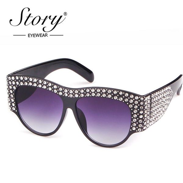 story 2021 brand luxuxry sunglasses ladies crystal rhinestone big frame uv400 vintage oversized sun glasses for women shades, White;black
story 2021 brand luxuxry sunglasses ladies crystal rhinestone big frame uv400 vintage oversized sun glasses for women shades, White;black