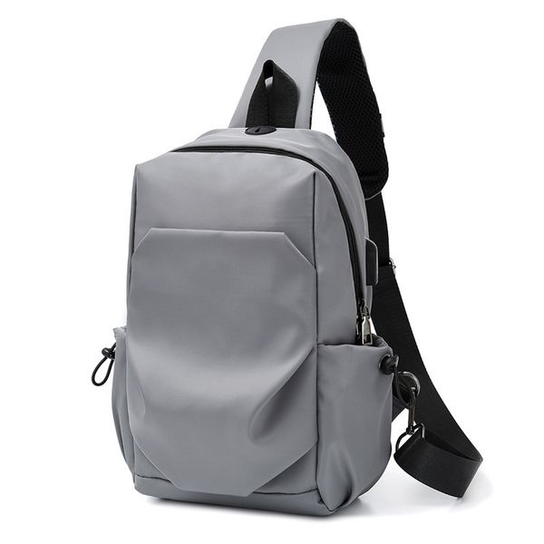 new men's new nylon cloth small backpack anti splash fashion wrinkle usb charging chest bag
new men's new nylon cloth small backpack anti splash fashion wrinkle usb charging chest bag