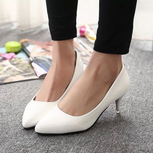 women wedding shoes white bridal shoes for ladies dress shoes spring autumn woman boat med heeled plain basic pumps 3017dress, Black
women wedding shoes white bridal shoes for ladies dress shoes spring autumn woman boat med heeled plain basic pumps 3017dress, Black